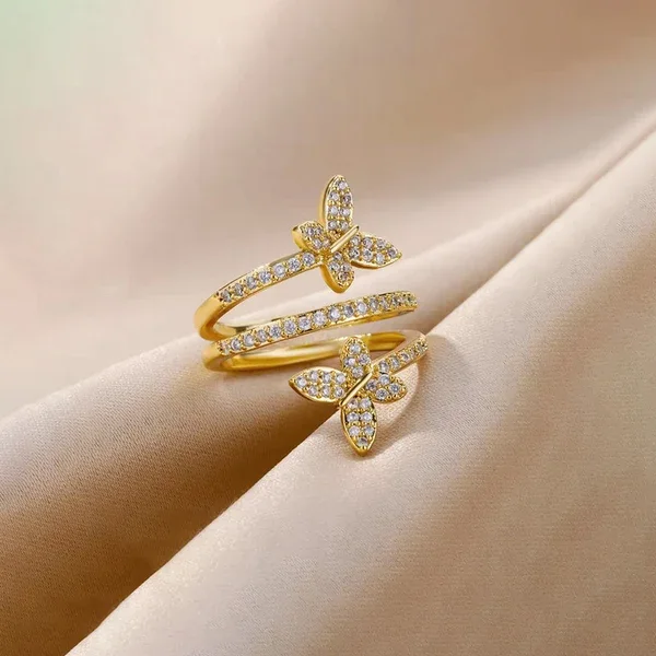 Butterfly Wrap Ring – Fine Taraa personalised gifting