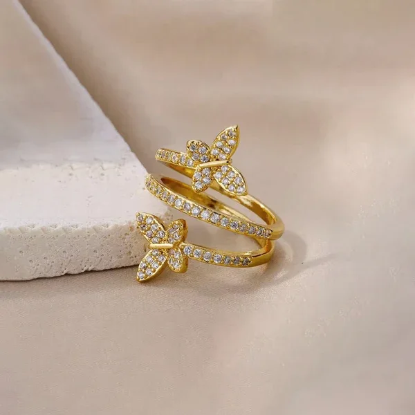 Butterfly Wrap Ring – alternate view