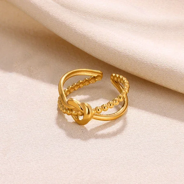 Adjustable Double Band Ring – Fine Taraa personalised gifting