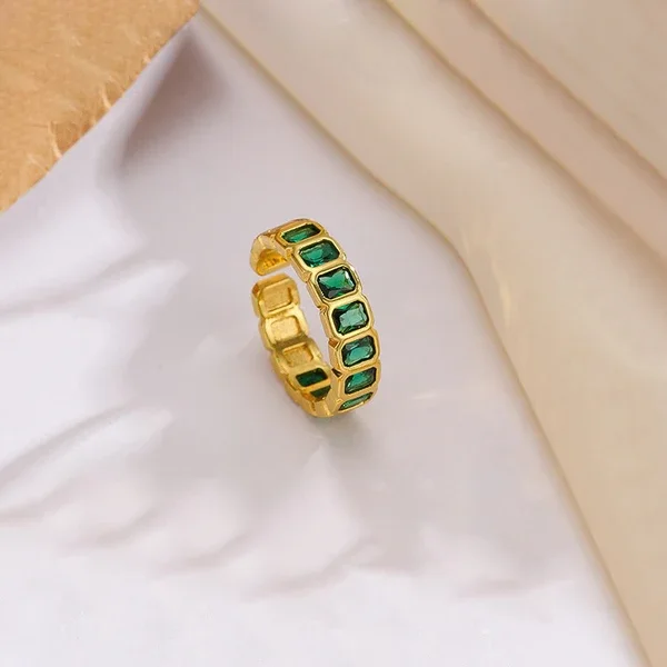 Emerald Eternity Ring – alternate view