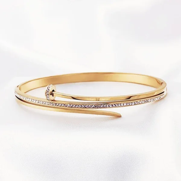 Pavé Nail Bangle Bracelet – alternate view