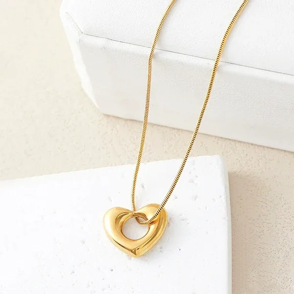 Open Heart Necklace – alternate view