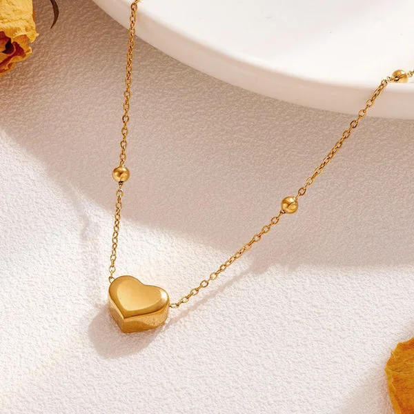 Heart Charm Chain Necklace – Fine Taraa personalised gifting